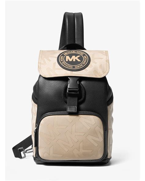 michael kors kent nylon sling pack|Michael Kors sling bag price.